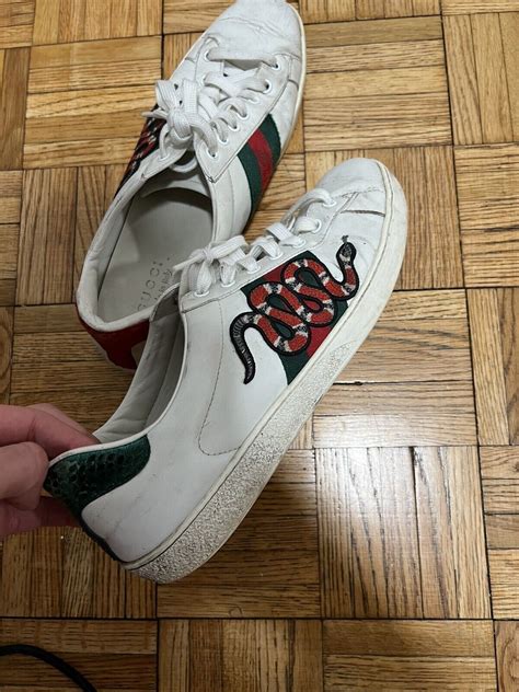 gucci snake sneakers cheap|gucci embroidered snake sneakers.